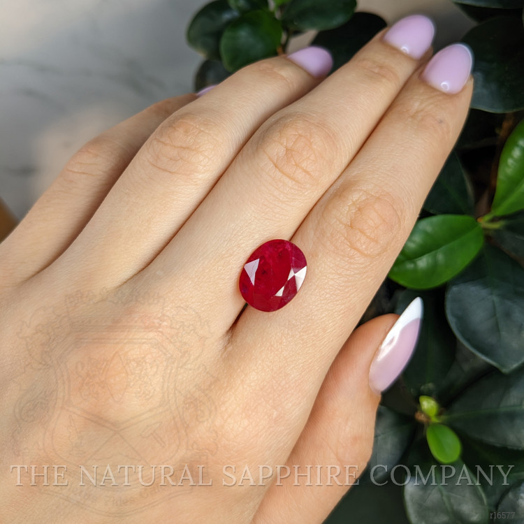 7.06 Ct. Pinkish Red Ruby from Mozambique