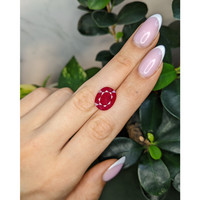 7.06 Ct. Pinkish Red Ruby from Mozambique Life Style