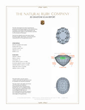 1.01 Ct. Purplish Red Ruby from Burma (Myanmar) 3 D Scan Report