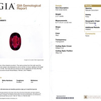 2.01 Ct. Ruby from Mozambique Scan Report