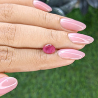 1.49 Ct. Pinkish Red Ruby from Madagascar Life Style