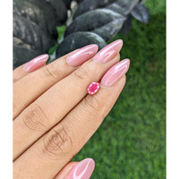 0.99 Ct. Pinkish Red Ruby from Madagascar Life Style