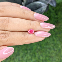 0.99 Ct. Pinkish Red Ruby from Madagascar Life Style