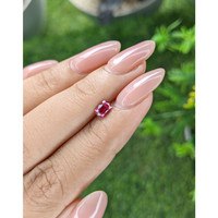 0.52 Ct. Pinkish Red Ruby from Tanzania Life Style