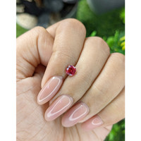 0.59 Ct. Orangish Red Ruby from Tanzania Life Style