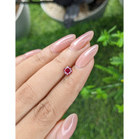 0.56 Ct. Pinkish Red Ruby from Tanzania Life Style