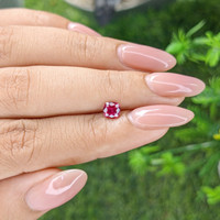 0.56 Ct. Pinkish Red Ruby from Tanzania Life Style