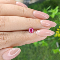 0.64 Ct. Pinkish Red Ruby from Tanzania Life Style