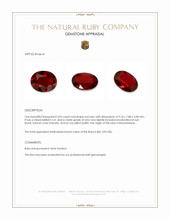 3.03 Ct. Ruby from Mozambique Appraisal