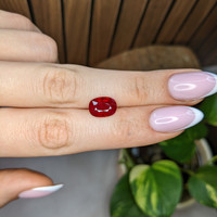 3.47 Ct. Purplish Red Ruby from Mozambique Life Style