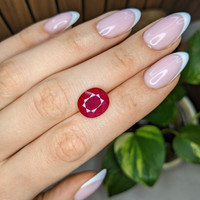 6.32 Ct. Pinkish Red Ruby from Mozambique Life Style