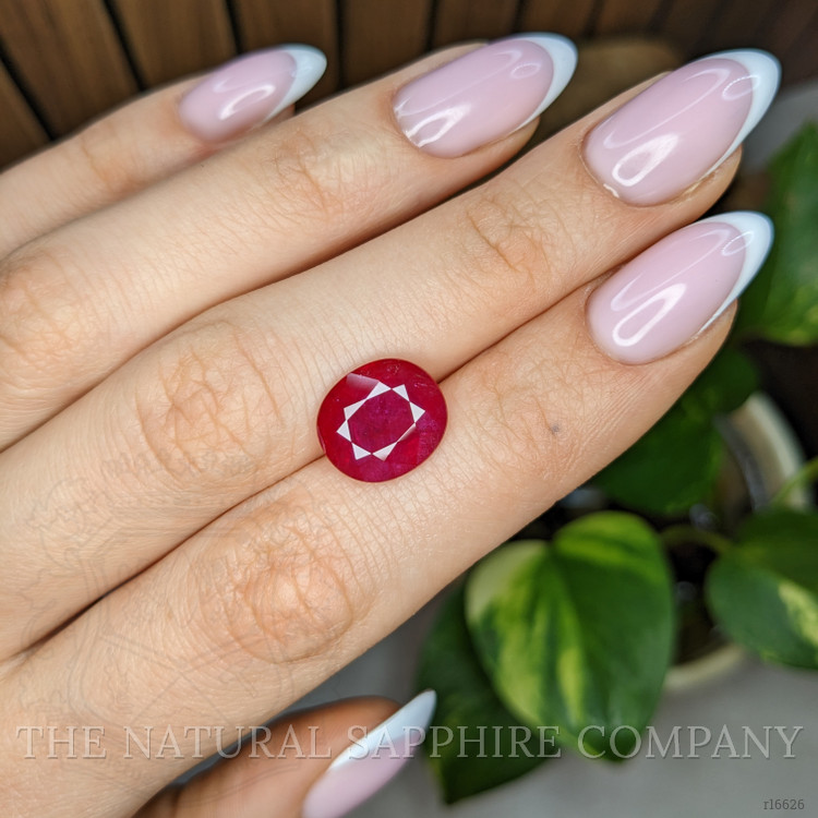 6.32 Ct. Pinkish Red Ruby from Mozambique