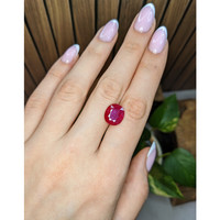 6.32 Ct. Pinkish Red Ruby from Mozambique Life Style