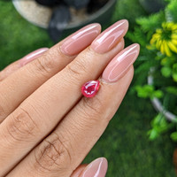 1.54 Ct. Pinkish Red Ruby from Mozambique Life Style