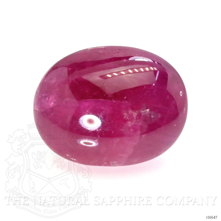11.28 Ct. Pinkish Red Cabochon Ruby from Mozambique