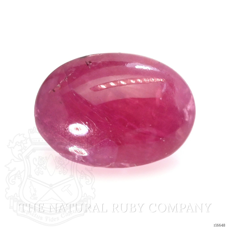 3.07 Ct. Purplish Red Cabochon Ruby from Tanzania