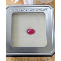 3.07 Ct. Purplish Red Cabochon Ruby from Tanzania Life Style