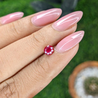 0.76 Ct. Pinkish Red Ruby from Mozambique Life Style