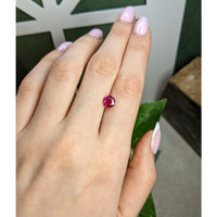 1.55 Ct. Pinkish Red Ruby from Mozambique Life Style