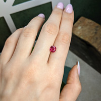 2.03 Ct. Pinkish Red Ruby from Mozambique Life Style