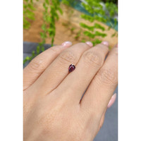 0.54 Ct. Purplish Red Ruby from Mozambique Life Style