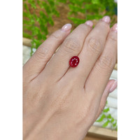 3.03 Ct. Purplish Red Ruby from Mozambique Life Style