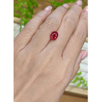 3.03 Ct. Purplish Red Ruby from Mozambique Life Style
