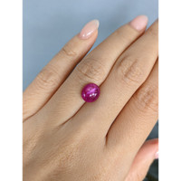 3.32 Ct. Purplish Red Star Ruby from Mozambique Life Style