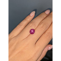 3.32 Ct. Purplish Red Star Ruby from Mozambique Life Style