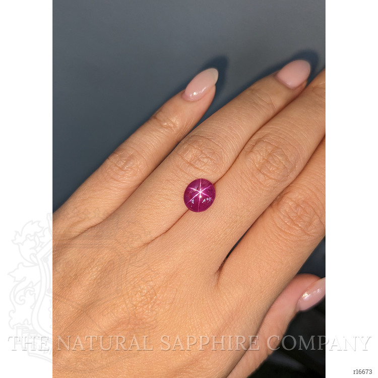 3.32 Ct. Purplish Red Star Ruby from Mozambique