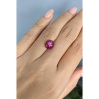 3.32 Ct. Purplish Red Star Ruby from Mozambique Life Style
