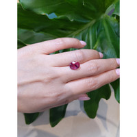 4.26 Ct. Pinkish Red Ruby from Madagascar Life Style