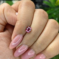 0.73 Ct. Pinkish Red Ruby from Madagascar Life Style