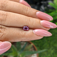 0.73 Ct. Pinkish Red Ruby from Madagascar Life Style