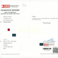 4.11 Ct. Ruby from Mozambique Scan Report