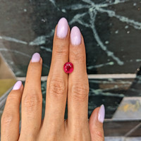 3.03 Ct. Pinkish Red Ruby from Burma (Myanmar) Life Style