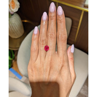 3.03 Ct. Pinkish Red Ruby from Burma (Myanmar) Life Style