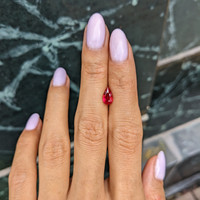 1.02 Ct. Pinkish Red Ruby from Burma (Myanmar) Life Style