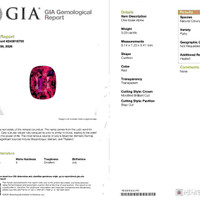 3.03 Ct. Purplish Red Ruby from Mozambique Scan Report
