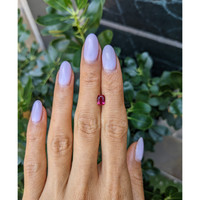 1.01 Ct. Pinkish Red Ruby from Mozambique Life Style