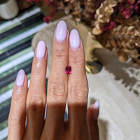 1.01 Ct. Pinkish Red Ruby from Mozambique Life Style