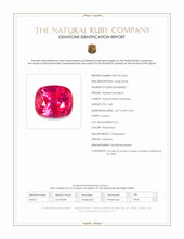 0.48 Ct. Pinkish Red Ruby from Tanzania Scan Report