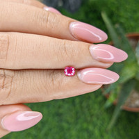 0.48 Ct. Pinkish Red Ruby from Tanzania Life Style
