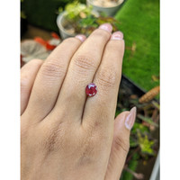 1.52 Ct. Purplish Red Ruby from Ceylon (Sri Lanka) Life Style