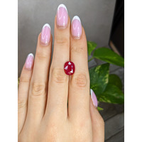 4.16 Ct. Pinkish Red Ruby from Mozambique Life Style