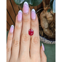 3.90 Ct. Pinkish Red Ruby from Mozambique Life Style