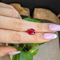 3.11 Ct. Pinkish Red Ruby from Mozambique Life Style