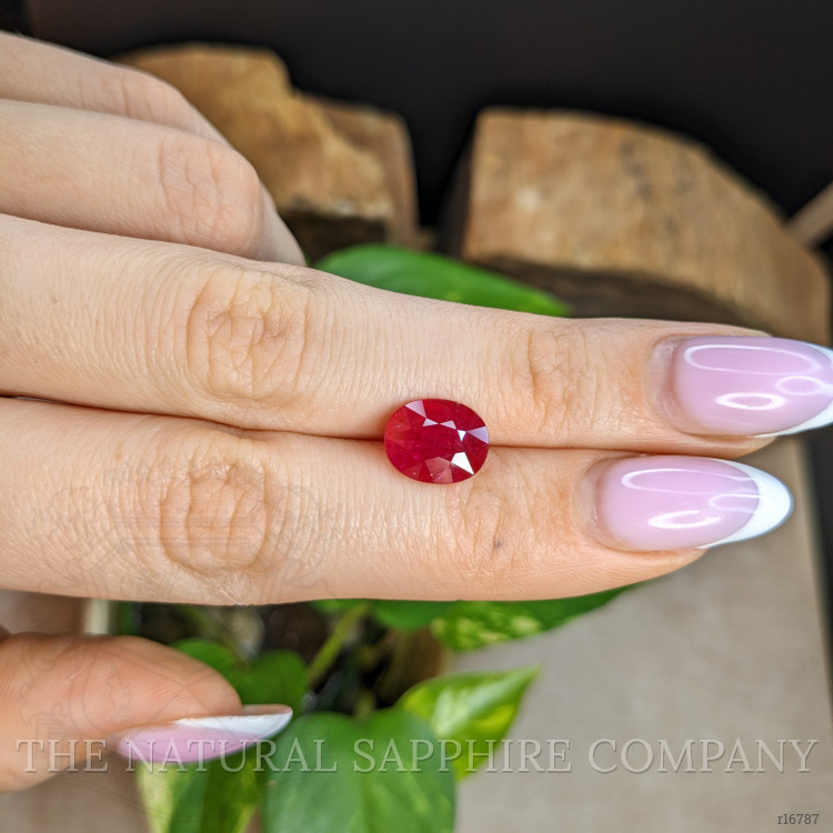 3.11 Ct. Pinkish Red Ruby from Mozambique