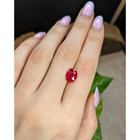 3.11 Ct. Pinkish Red Ruby from Mozambique Life Style