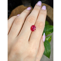 3.62 Ct. Pinkish Red Ruby from Mozambique Life Style